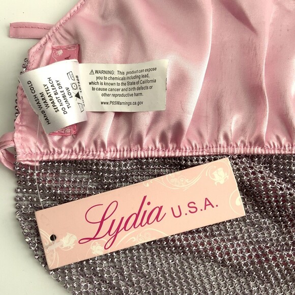 Lydia USA Rhinestone Crop Top - Picture 3 of 7